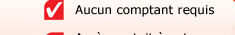 Aucun comptant requis
